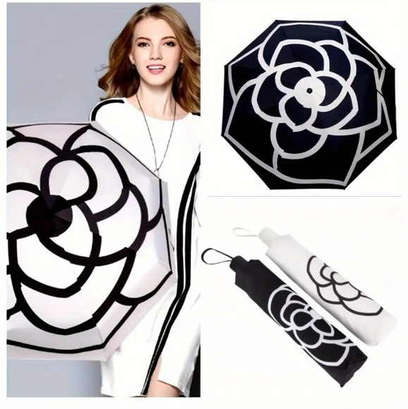 Camellia high style compact umbrella. Useful fashion accessory … - Picture 3 of 3
